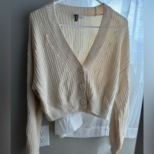 Cream cardigan
